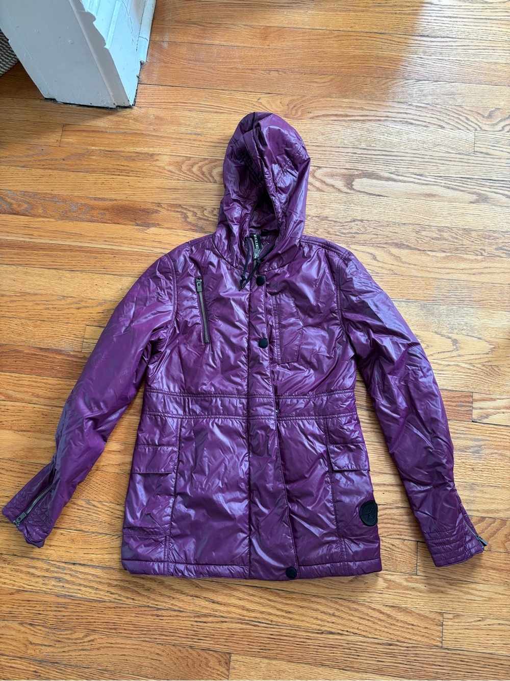 Holden Women's Plum Hooded Lightweight Puffer Jacket